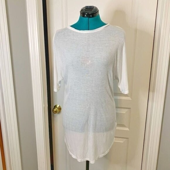 IVY PARK Tops - Ivy Park NWT White Sheer Lightweight Short Sleeve Workout Leisure Casual Shirt